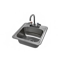 Advance Tabco DI-1-1515 (1) Compartment Drop in Sink - 12 1/4" x 10 1/4", Drain Included, Stainless Steel