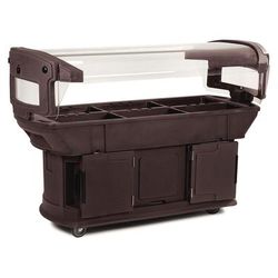 Carlisle 771101 74 1/4" Maximizer Cold Food Bar - 6 Pan Capacity, Floor Model, Brown