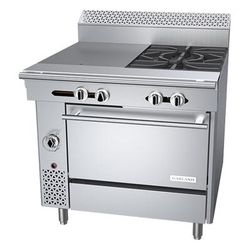 Garland C36-14C NG 36" 2 Burner Commercial Gas Range w/ Hot Top & Convection Oven, Natural Gas, Stainless Steel, Gas Type: NG