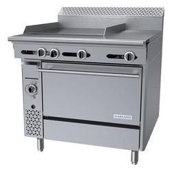 Garland C36-3C LP 36" Commercial Gas Range w/ Hot Top/Griddle & Convection Oven, Liquid Propane, Stainless Steel, Gas Type: LP