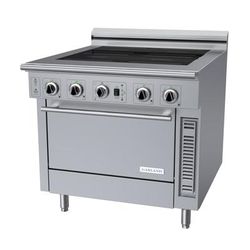 Garland GME36-I14C Master Series Floor Model Induction Range w/ (4) Burners, 120-208v/3ph, Stainless Steel