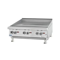 Garland GTGG60-G60M NG 59" Gas Commercial Griddle w/ Manual Controls - 1" Steel Plate , Natural Gas, 135,000 BTU, Stainless Steel, Gas Type: NG