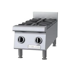 Garland GTOG12-2 0003 NG 12" Gas Hotplate w/ 2 Burners & Manual Controls, Natural Gas, Stainless Steel, Gas Type: NG