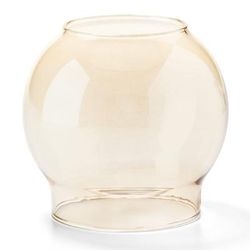 Hollowick 35G Fitter Globe for 3" Fitter Base, 3 3/8 x 3 1/8", Glass, Gold Bubble