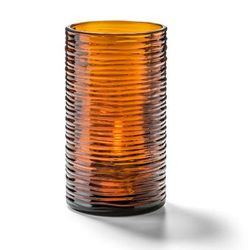 Hollowick 42517DA Typhoon Candle Holder for HD12, HD17, & HD26 - 2 5/8" x 5", Amber, Brown