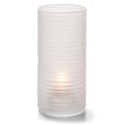 Hollowick 48025SC Typhoon Candle Lamp for HD17, HD26, & HD36 - 3"D x 6 1/2"H, Satin Crystal, White