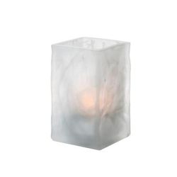 Hollowick 5188SC 4 5/8" Glacier Votive Lamp for HD10, HD12, & HD15 Fuel Cells - Glass, Satin Crystal Wysp