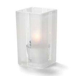 Hollowick 6179F Quad Votive Lamp For HD8 Or HD15, Clear Art Deco, White