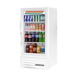 True GDM-08-HC~TSL01 WHT 23 1/2" GDM Series 1 Section Glass Door Merchandiser - 1 Right Hinge Door, White, 115v | True Refrigeration