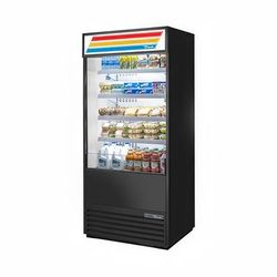 True TOAM-36-HC~TSL01 36" Vertical Open Air Cooler w/ 5 Levels, Black, 115v | True Refrigeration