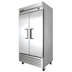 True TS-35-HC 39 1/2" 2 Section Reach In Refrigerator, (2) Left/Right Hinge Solid Doors, 115v, Silver | True Refrigeration