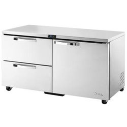 True TUC-60D-2-HC~SPEC3 ADA 60" W Undercounter Refrigerator w/ 2 Sections, 2 Door & 2 Drawers, 115v, Stainless Steel | True Refrigeration