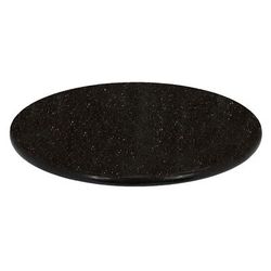 Art Marble G20636RD 36" Round Granite Table Top - Indoor/Outdoor, Black Galaxy