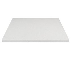 Art Marble Q403 30X30 30" Square Quartz Table Top - Indoor/Outdoor, Snow White