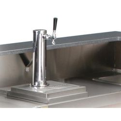 Forbes Industries 6117 12" Column Draft Beer Tower w/ 1 Tap, Stainless Steel