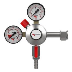 Micro Matic 942B-PP Double Gauge High Pressure Primary CO2 Regulator, Durable, Relief valve