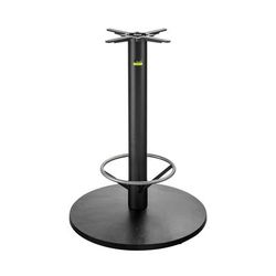 Flat Tech CT3020 40 3/4" Bar Height Table Base w/ Foot Ring for 42" Square & 47" Round Table Tops, Cast Iron, Black