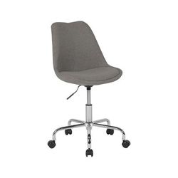 Flash Furniture CH-152783-LTGY-GG Swivel Tapered Back Task Chair - 24"W x 24"D x 36 1/2"H, Light Gray Fabric