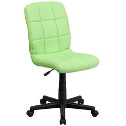 Flash Furniture GO-1691-1-GREEN-GG Swivel Office Chair w/ Mid Back - Green Vinyl Upholstery