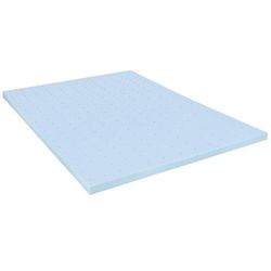 Flash Furniture MR-M35-3-K-GG 3" King Size Cooling Memory Foam Mattress Topper, Blue, 3 in