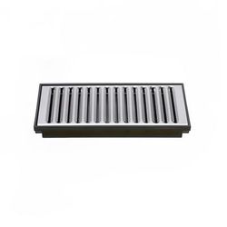 Curtis DTP-08 8" Removable Drip Tray w/ Stainless Grill, Stainless Steel