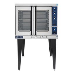 Duke 613Q-G1XX LP Single Full Size Liquid Propane Gas Commercial Convection Oven - 40,000 BTU, Standard Depth, Stainless Steel, Gas Type: LP
