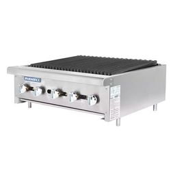 Turbo Air TARB-30 30" Countertop Charbroiler w/ Cast Iron Burners, Convertible, Gas, Stainless Steel, Gas Type: Convertible