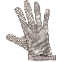 San Jamar MGA515XS Extra Small Cut Resistant Glove - Stainless Steel, Gray Wrist Band, Silver