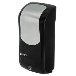San Jamar SH970BKSS Wall Mount Touch Free Soap Dispenser - 5 3/4" x 12 1/4", Black/Stainless