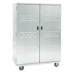 New Age 98167 49 1/4" Mobile Security Cage, 25 1/2"D, Aluminum, Silver