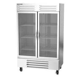 Beverage-Air FB49HC-1G 52" Vista 2 Section Reach In Freezer, 2 Left/Right Hinge Glass Doors, 115v, 6 Shelves, Stainless Steel