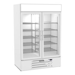 Beverage Air MMR49HC-1-W MarketMax 52" 2 Section Glass Door Merchandiser, (2) Left/Right Hinge Doors, 115v, White