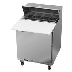 Beverage-Air SPE27HC-C 27" Hydrocarbon Series Sandwich/Salad Prep Table w/ Refrigerated Base, 115v, Stainless Steel