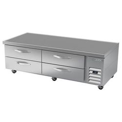 Beverage Air WTRCS72HC Hydrocarbon Series 72" Chef Base w/ (4) Drawers - 115v, Silver