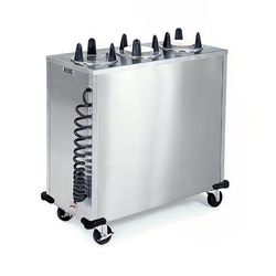 Lakeside 6300 240 46 3/8" Heated Mobile Dish Dispenser w/ 3 Columns - Stainless, 240v/1ph, Silver