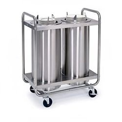 Lakeside 796 31" Heated Mobile Dish Dispenser w/ 4 Columns - Stainless, 120v, Silver