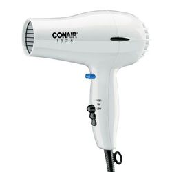 Conair Hospitality 247W Compact Hair Dryer w/ Cool Shot Button - (2) Heat/Speed Settings, White, 1875 W