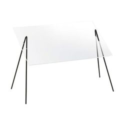 Cal-Mil 1456 Essential Rectangular Sneezeguard w/ 2 Wire Leg, 20 x 13 x 14 1/2" H, Clear