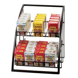 Cal-Mil 1702-13 Merchandiser w/ Wire Shelves, 13 1/2 x 15 x 16 1/2", Black
