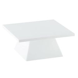 Cal-Mil 1917-1-15 Square Pedestal Riser - 9x9x4 3/4", White