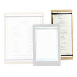 Cal-Mil 2034-411-13 Menu Board w/Flex Bands - 4" x 11", Black, Case of 6