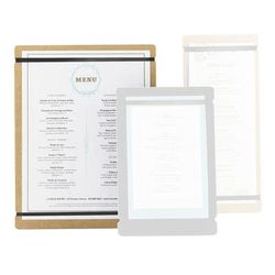 Cal-Mil 2034-811-14 Menu Board w/Flex Bands - 8" x 11", Natural, Beige