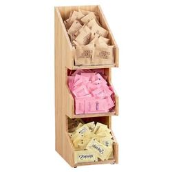 Cal-Mil 2053-60 Condiment Organizer w/ (3) Bins - Brown