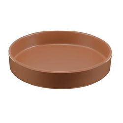 Cal-Mil 22017-8-109 8 1/4" Round Melamine Hudson Plate, Terra Cotta, Red