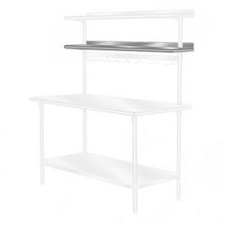 Advance Tabco PT-15R-120 120" Table Mount Shelf - 1 Deck, Rear-Mount, 15"L, Stainless Steel