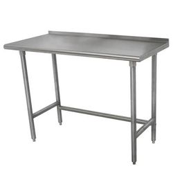Advance Tabco TFMSLAG-247-X 84" 16 ga Work Table w/ 304 Series Stainless Steel Top, 1 1/2" Backsplash