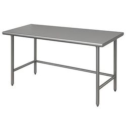 Advance Tabco TSS-245 60" 14 ga Work Table w/ 304 Series Stainless Steel Flat Top