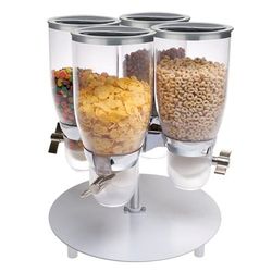 Cal-Mil 3514-4-39 Countertop Cereal Dispenser, (4) 3 1/2 liter Hoppers, 4 Bin, BPA Free