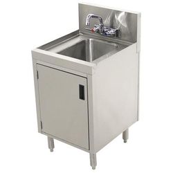 Advance Tabco PRHSC-19-12 Cabinet Base Commercial Hand Sink w/ 14"L x 10"W x 10"D Bowl, Standard Faucet, Stainless Steel