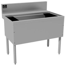 Advance Tabco PRI-24-36-XD 36" Prestige Cocktail Station w/ 147 lb Ice Bin, Stainless Steel